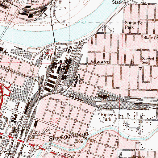 Topographic Map of Our Lady of Guadalupe Catholic Church, KS