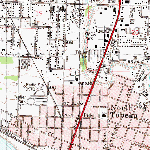 Topographic Map of First Pentecostal Church, KS