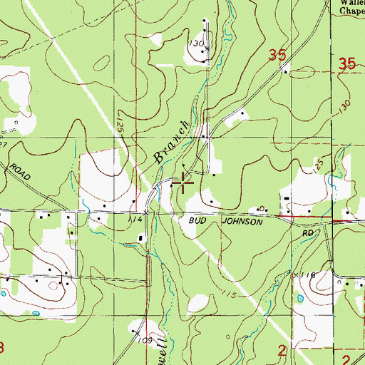 Topographic Map of Cooter School, AR