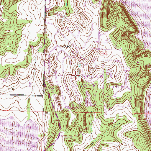 Topographic Map of Perry State Park, KS
