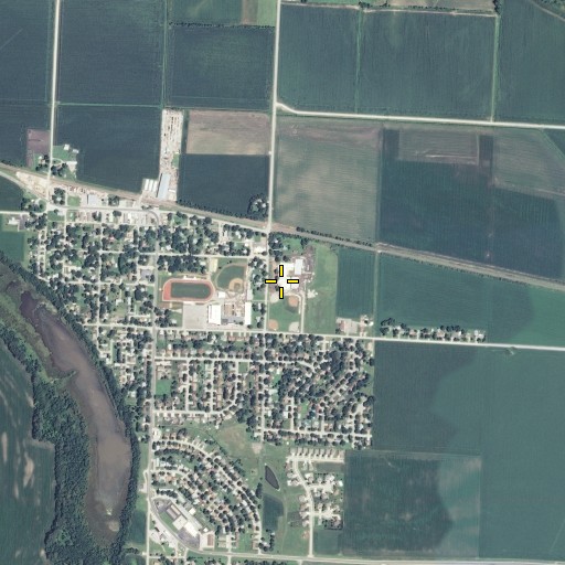 Aerial/Satellite Image of Silver Lake Elementary School, KS