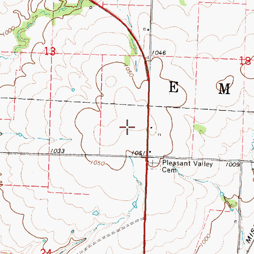 Topographic Map of Rose Dome, KS