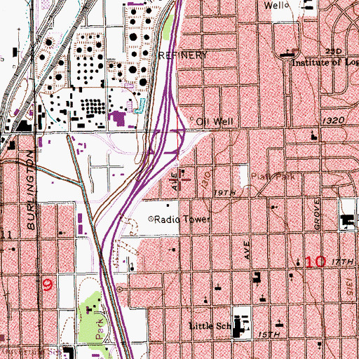 Topographic Map of New Foundation Missionary Baptist Church, KS