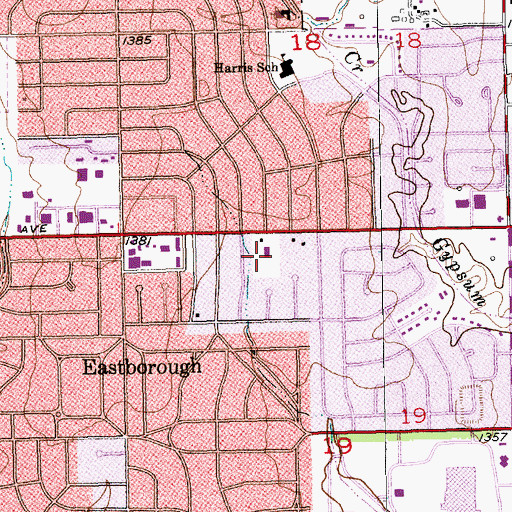 Topographic Map of Congregation Emanuel - El, KS