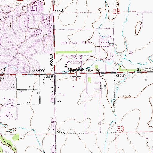 Topographic Map of The Journey Church, KS