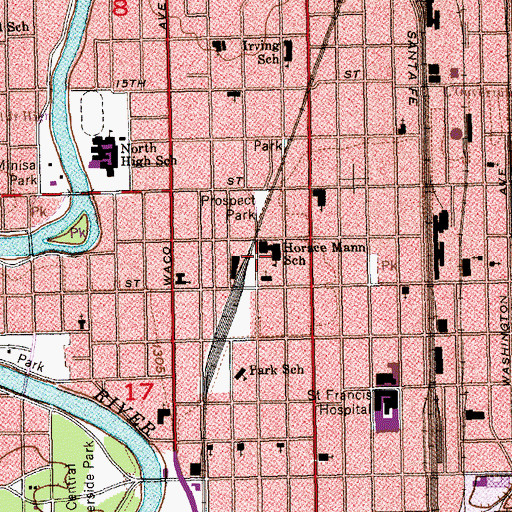 Topographic Map of Assembly Full Gospel Church, KS
