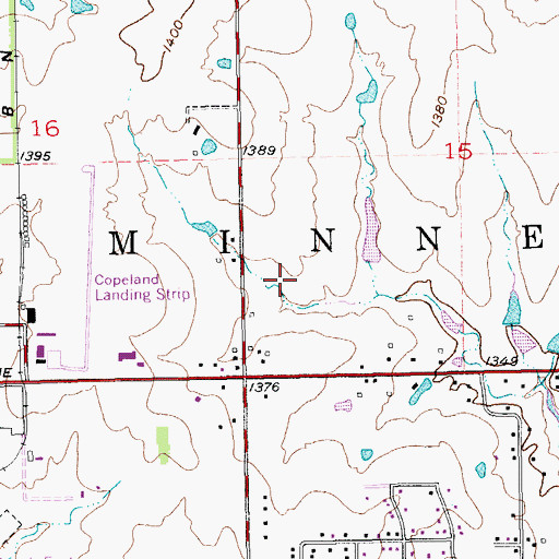 Topographic Map of Holy Cross Lutheran Church, KS