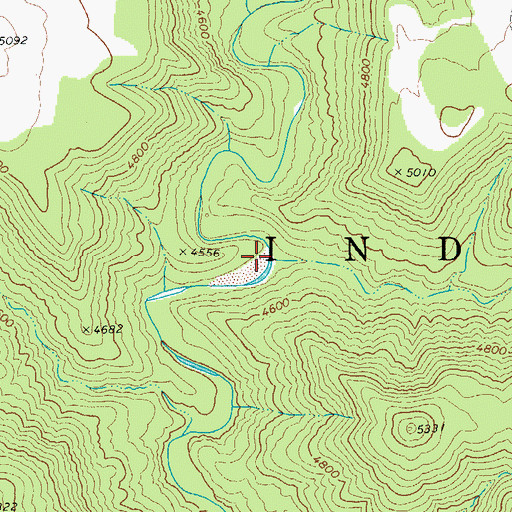 Topographic Map of Fox Canyon, AZ