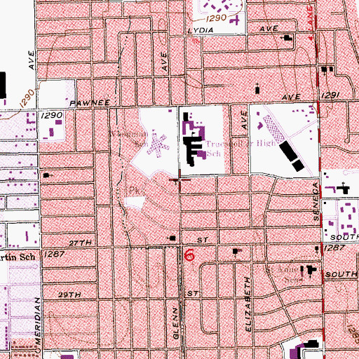 Topographic Map of Cornerstone Church of God, KS