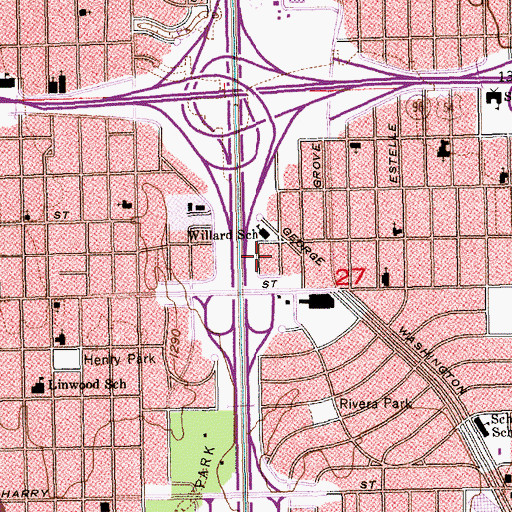 Topographic Map of Fundamental Church of God, KS