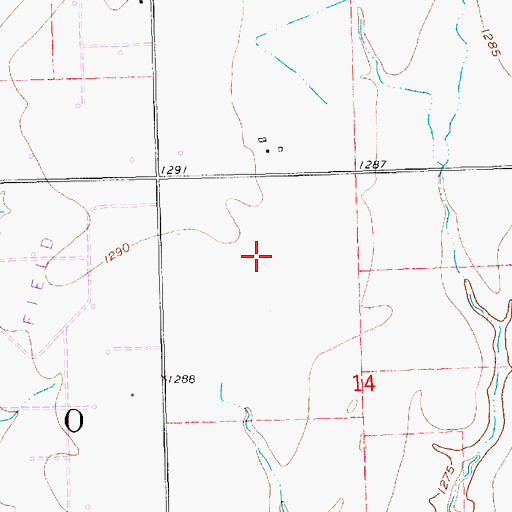 Topographic Map of Foursquare Gospel Church, KS