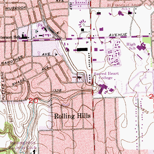 Topographic Map of The Church of Jesus Christ of Latter Day Saints, KS