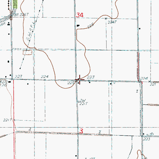 Topographic Map of Cothern Church, AR