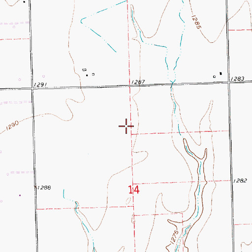 Topographic Map of Northwest Church of God, KS
