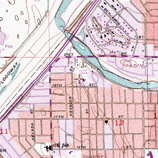 Topographic Map of Saint Marks Episcopal Church, KS