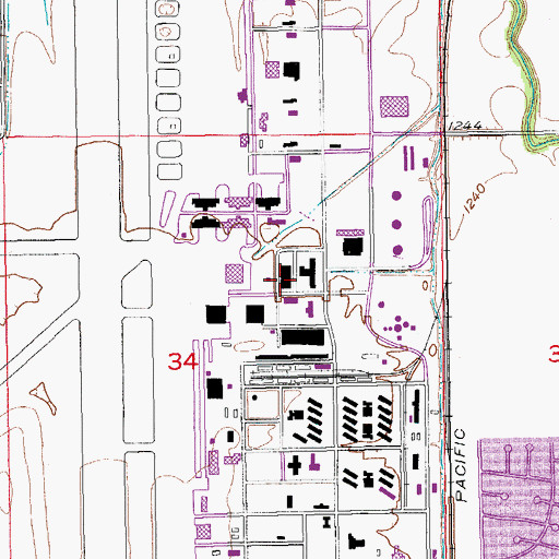 Topographic Map of Salina Area Technical College, KS