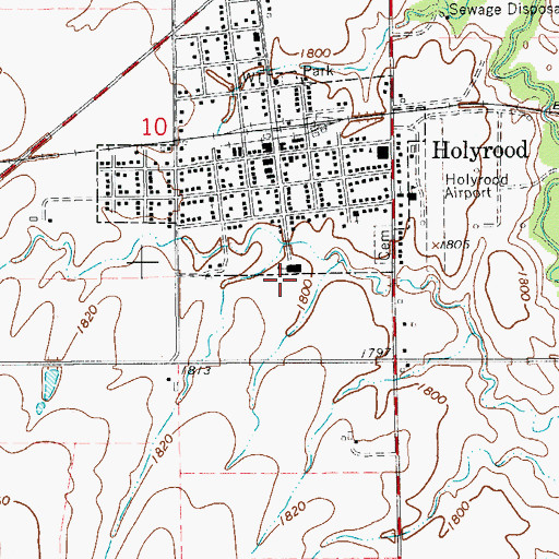 Topographic Map of Quivira Heights Elementary / Junior High School, KS