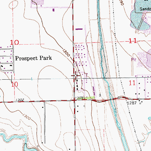 Topographic Map of Oatville Community Methodist Church, KS