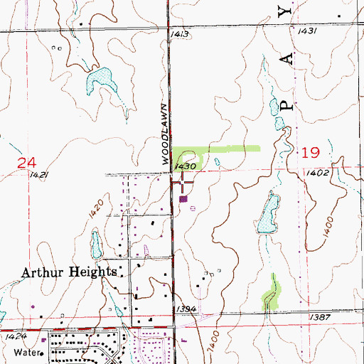 Topographic Map of Church of the Resurrection, KS