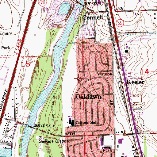 Topographic Map of Church of the Bible Covenant, KS
