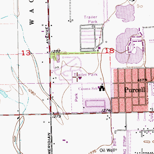 Topographic Map of Faith Christian Church, KS
