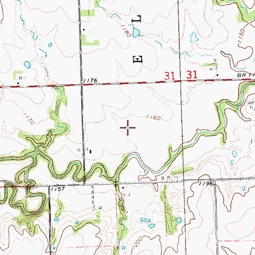 Topographic Map of Olpe Junior High School, KS