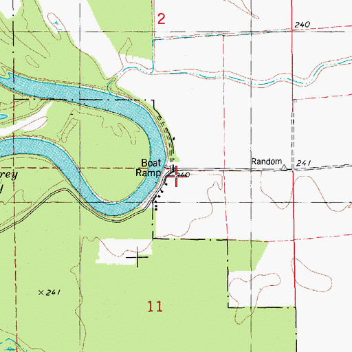 Topographic Map of Count School, AR