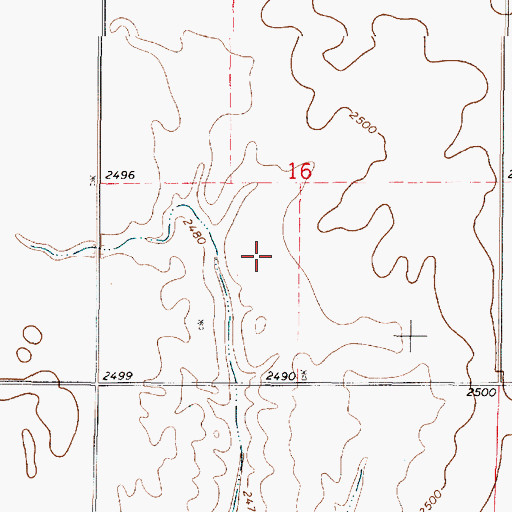 Topographic Map of Macksville High School, KS