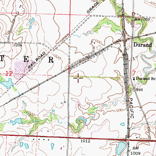 Topographic Map of Woodson County Fairgrounds, KS