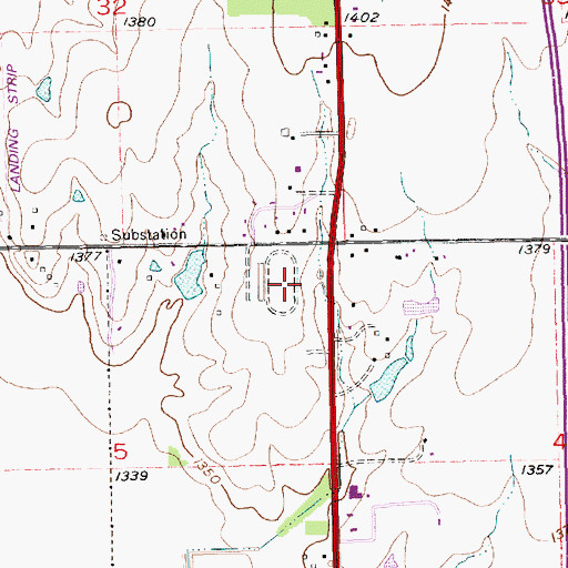 Topographic Map of Sedgwick County Park, KS