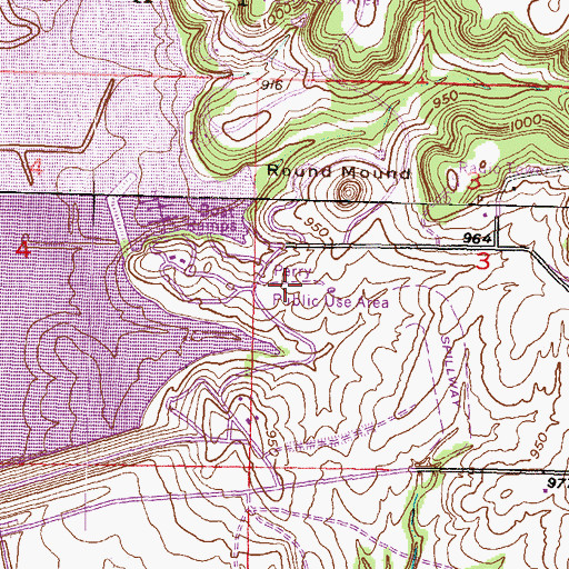 Topographic Map of Perry Public Use Area, KS