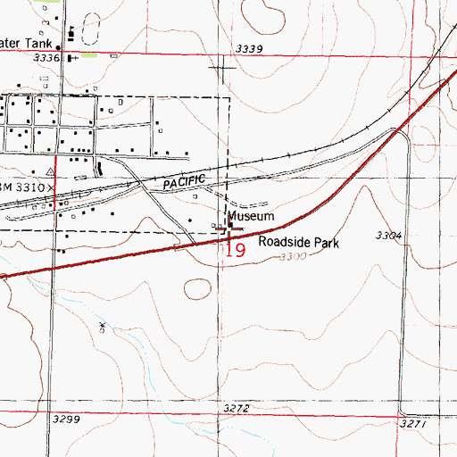 Topographic Map of Fort Wallace Museum, KS