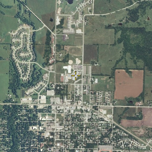 Aerial/Satellite Image of Baldwin High School, KS