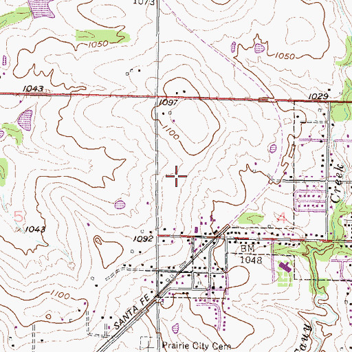 Topographic Map of Baldwin Elementary Primary Center, KS