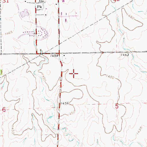 Topographic Map of Goddard High School, KS