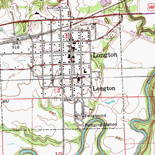 Topographic Map of Elk Valley Elementary School, KS