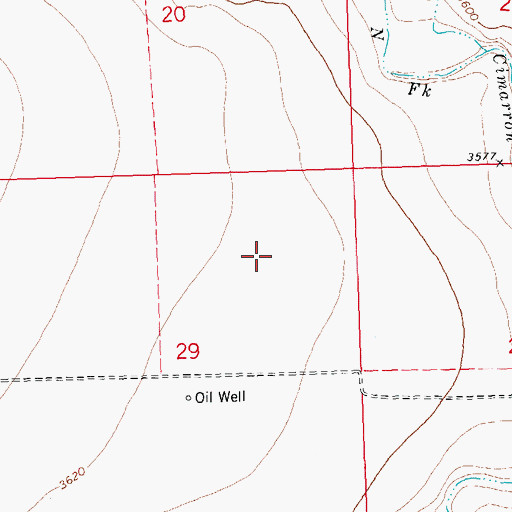 Topographic Map of Pasture Number Six, KS