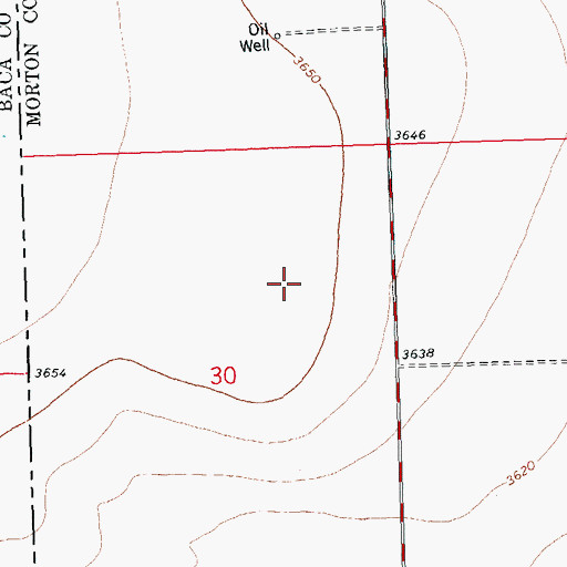 Topographic Map of Pasture Number Four, KS