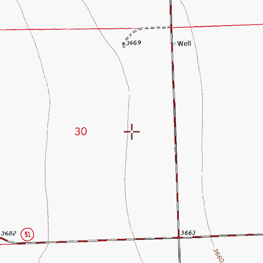 Topographic Map of Pasture Number Eighteen, KS
