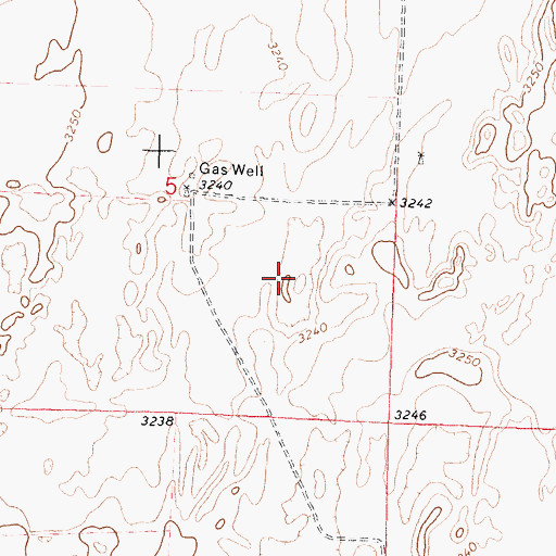 Topographic Map of Pasture Number Twentyfour, KS