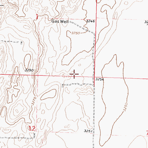 Topographic Map of Pasture Number Twentythree, KS