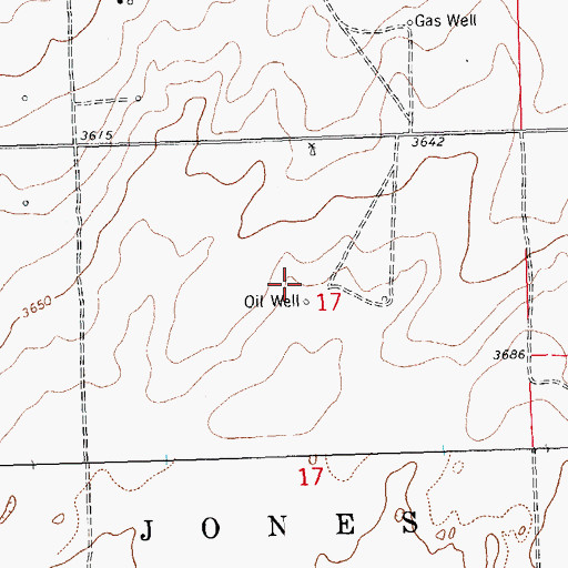 Topographic Map of Stateline Pasture, KS