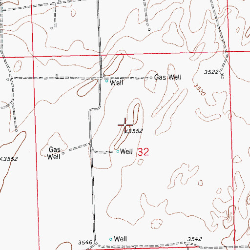 Topographic Map of Steer Pasture, KS