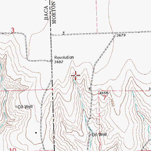 Topographic Map of Unit One Pasture, KS