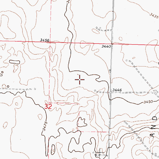 Topographic Map of Pasture Number Fortyeight, KS