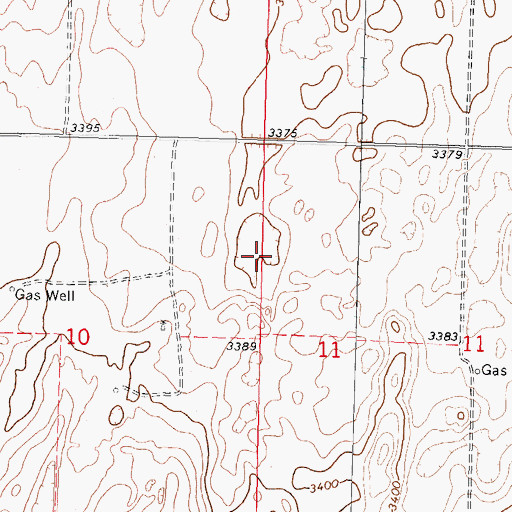 Topographic Map of Sandhills Pasture, KS