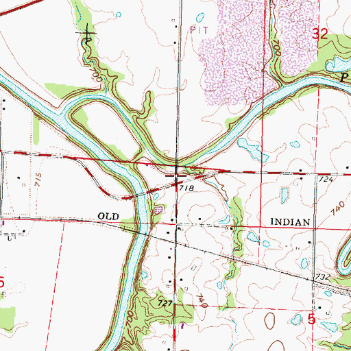 Topographic Map of Videtta Spur, KS