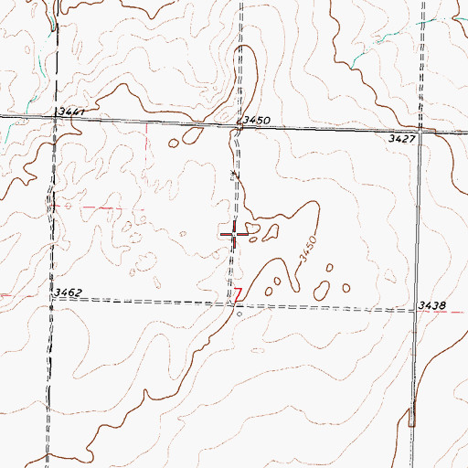 Topographic Map of Pasture Number Thirtyone, KS