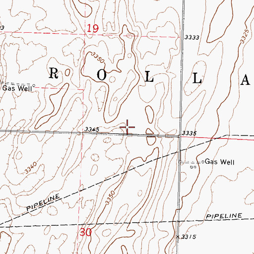 Topographic Map of Pasture Number Twentysix, KS
