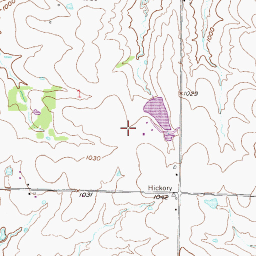 Topographic Map of Amar Farms Airport, KS